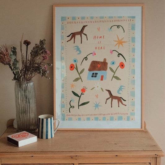 Martha Ratcliff Home Is Here Print