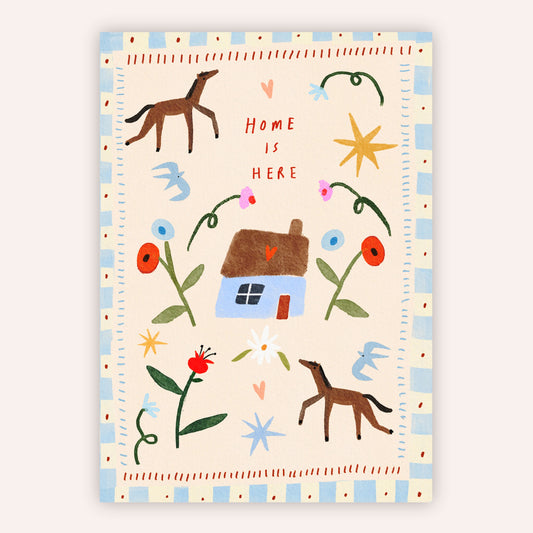 Martha Ratcliff Home Is Here Print