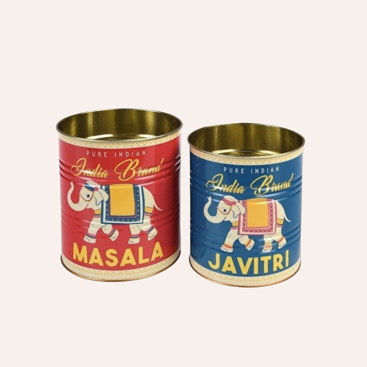 Rex Masala and Javitri Storage Tins