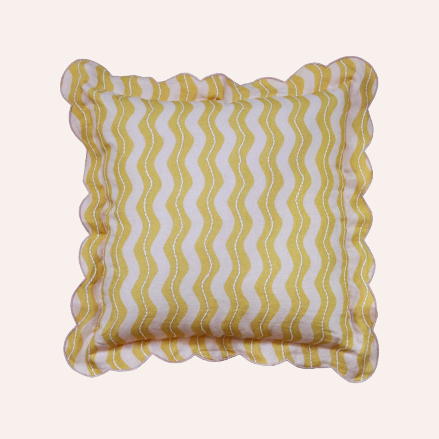 Havana Cushion, Yellow & Pink