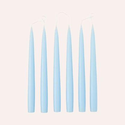 Tapered Dinner Candle, Pale Blue