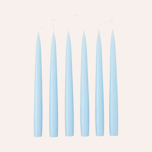 Tapered Dinner Candle, Pale Blue