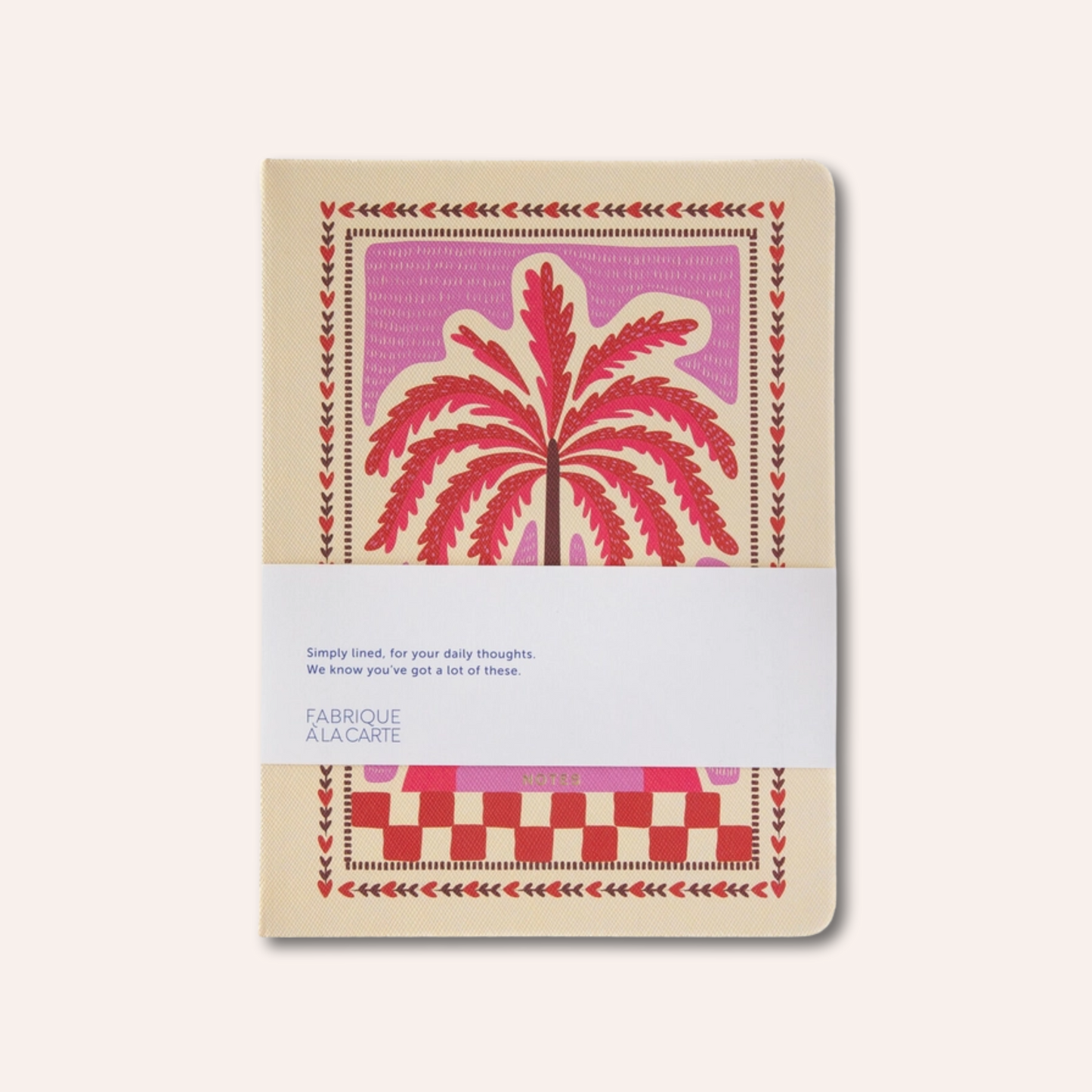 Palm Tree Notebook, Pink
