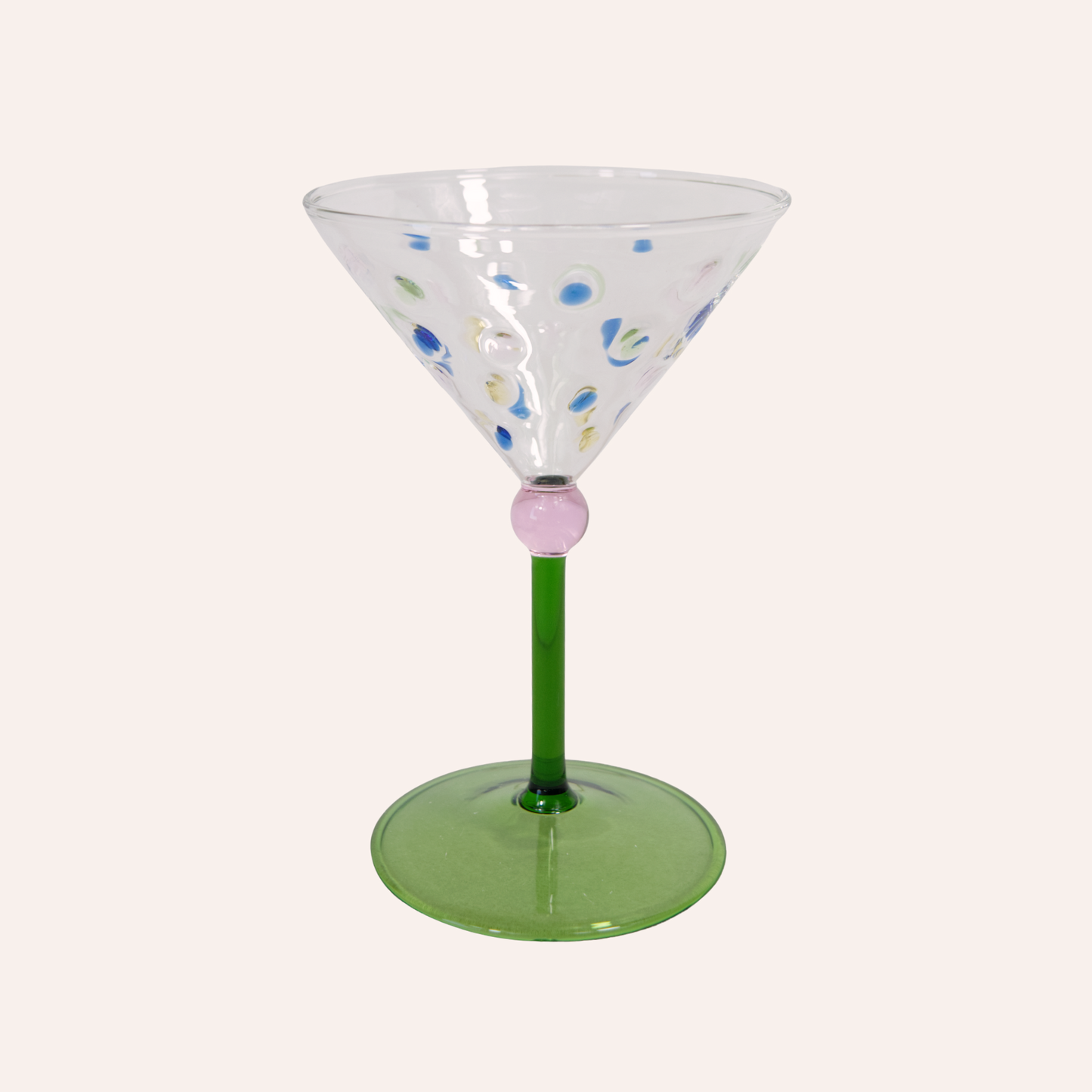 Polka Dot Cocktail Glass
