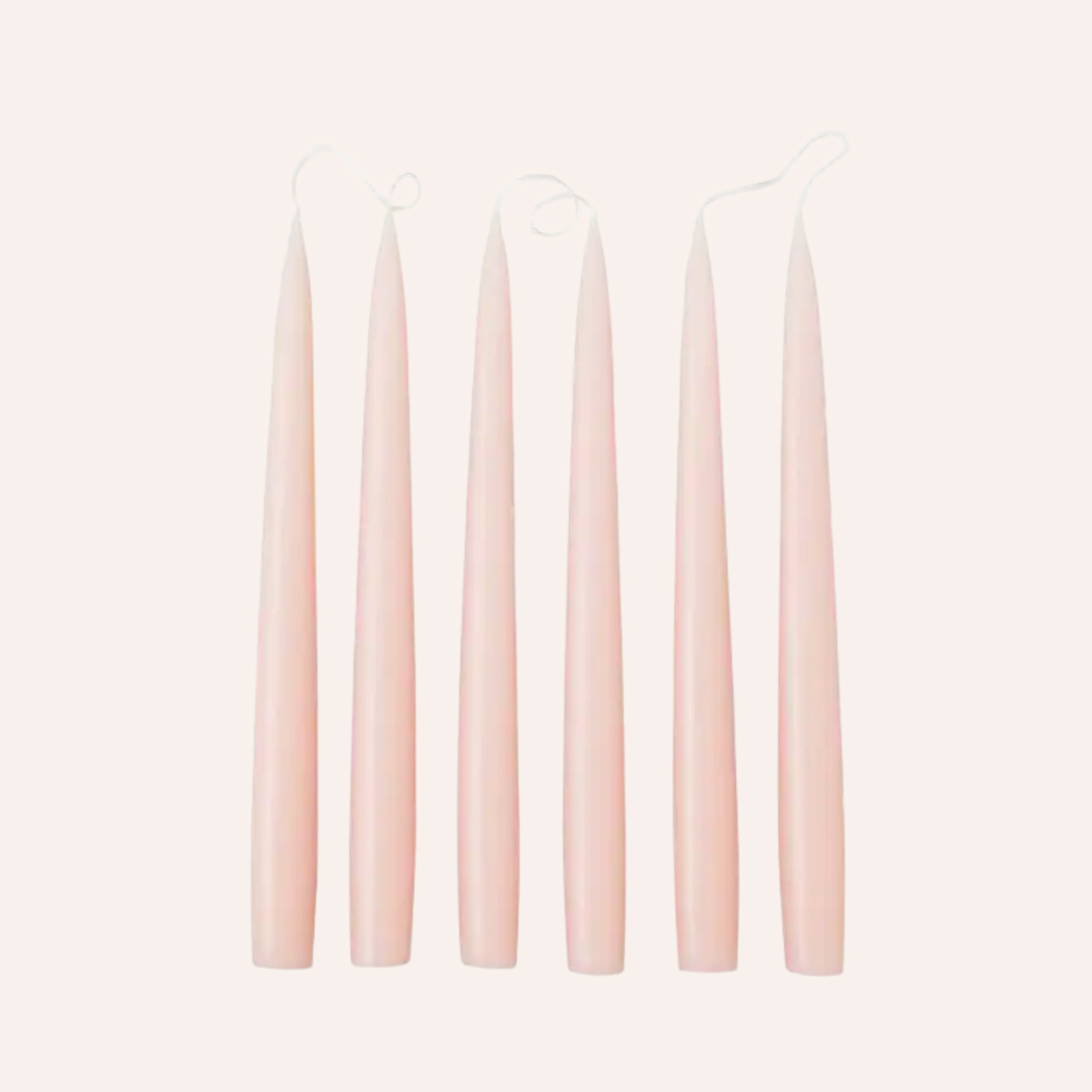 Tapered Dinner Candle, Powder Pink