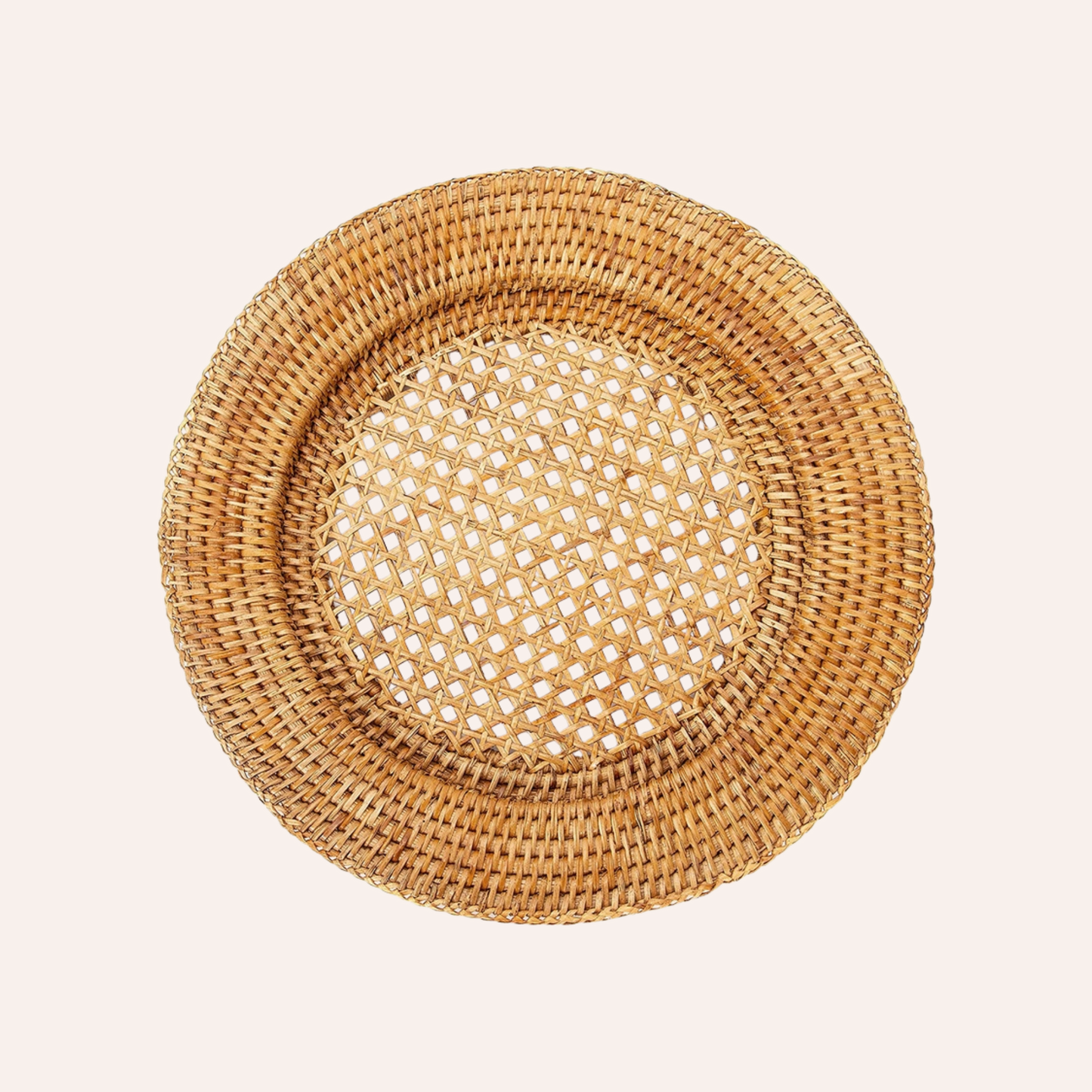 Round Charger Placemat, Rattan