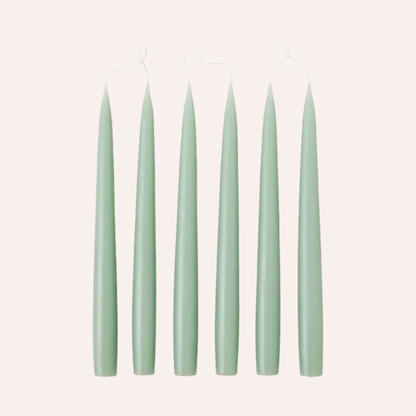 Tapered Dinner Candle, Sage Green