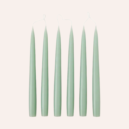 Tapered Dinner Candle, Sage Green