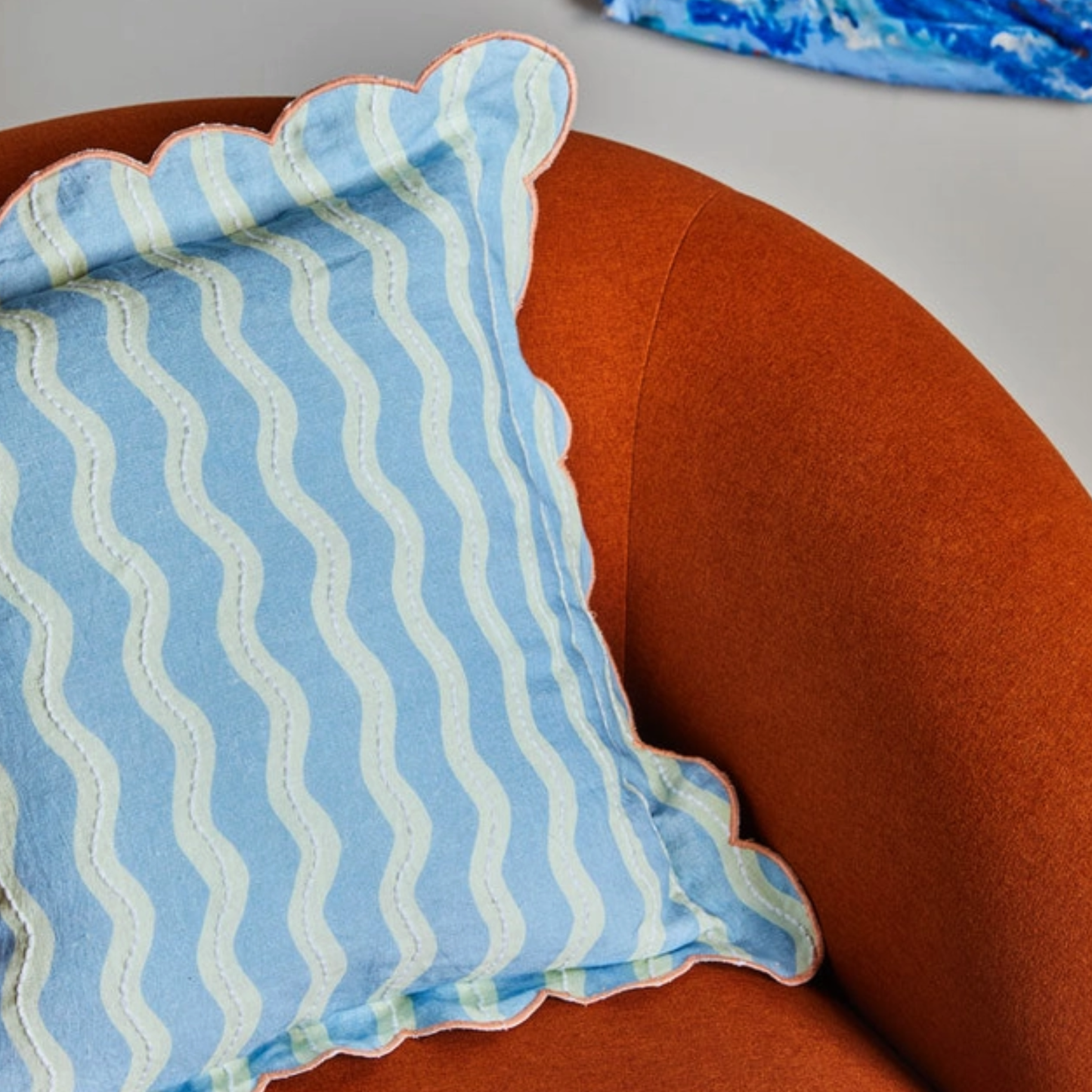 Havana Cushion, Blue