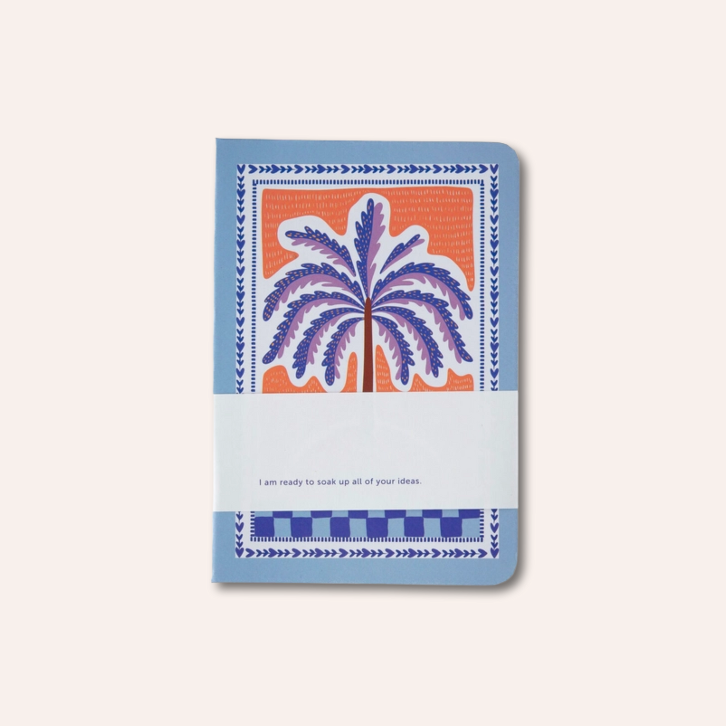 A6 Palm Tree Notebook, Blue