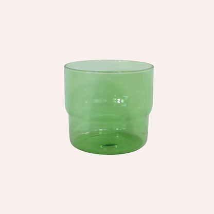Stackable Water Glass, Green