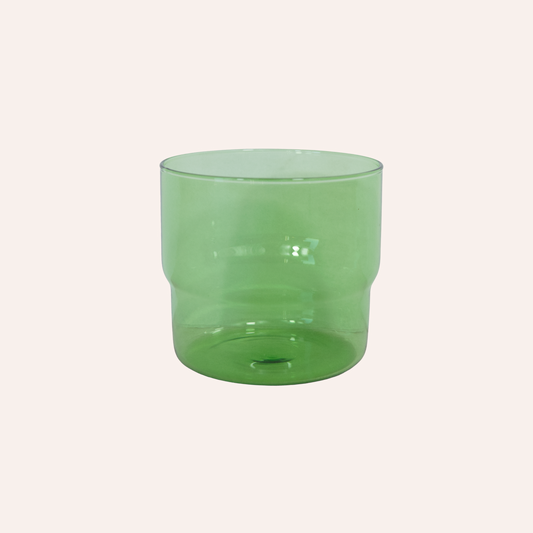 Stackable Water Glass, Green