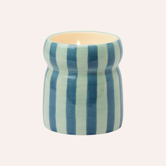 Stripe Candle, Warm Cider