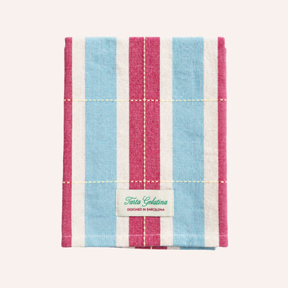 Tarta Gelatina Tea Towel, Burgundy & Blue