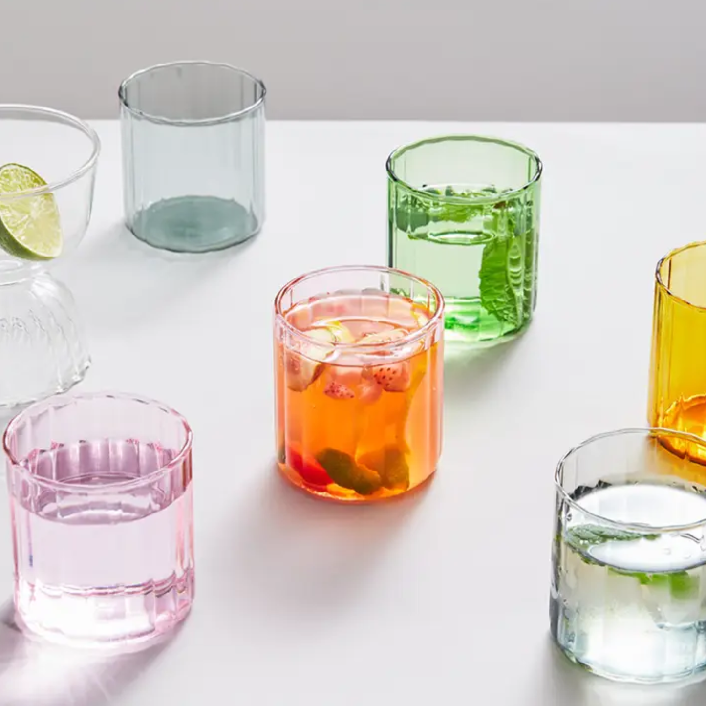 Small Water Glass, Pink