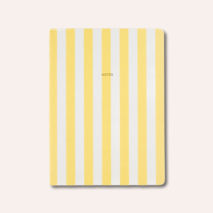 Stripe Notebook, Yellow