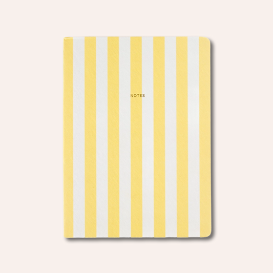 Stripe Notebook, Yellow